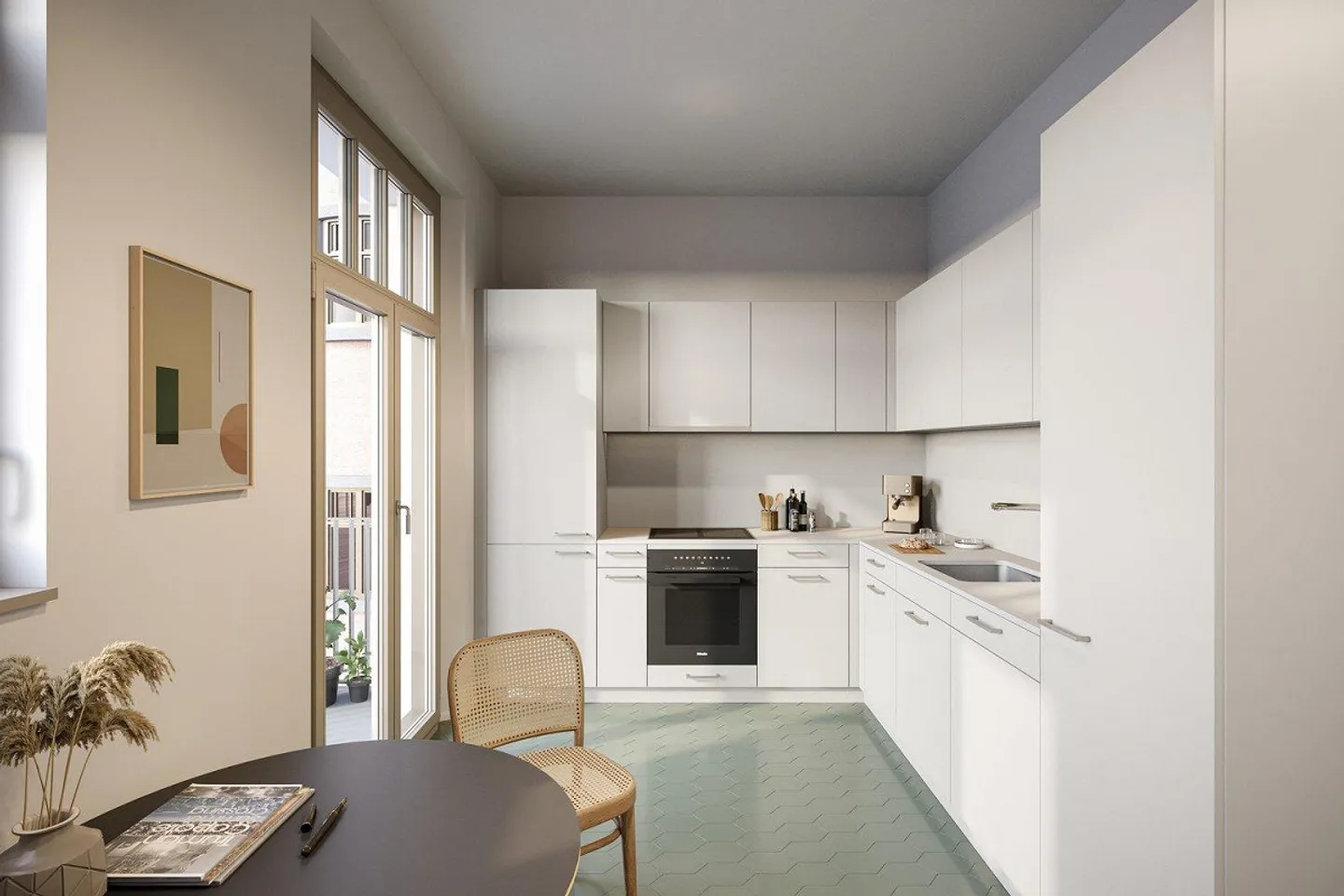 Stilvolles Jugendstil-Apartment - Foto 8 von 10