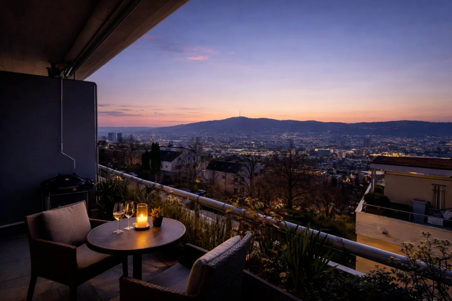 Appartement élégant avec vue sur la ville - Photo 9 sur 10