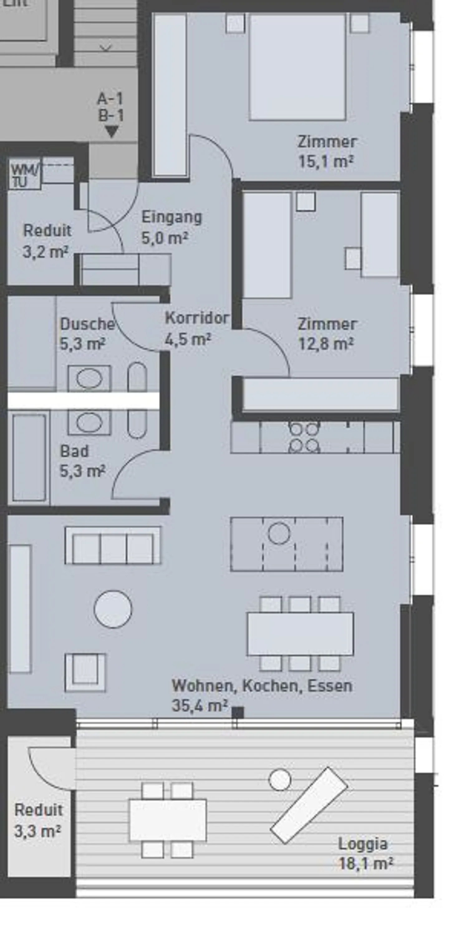 Appartamento moderno 3.5 al piano terra in affitto dal 1° maggio - Foto 4 di 4