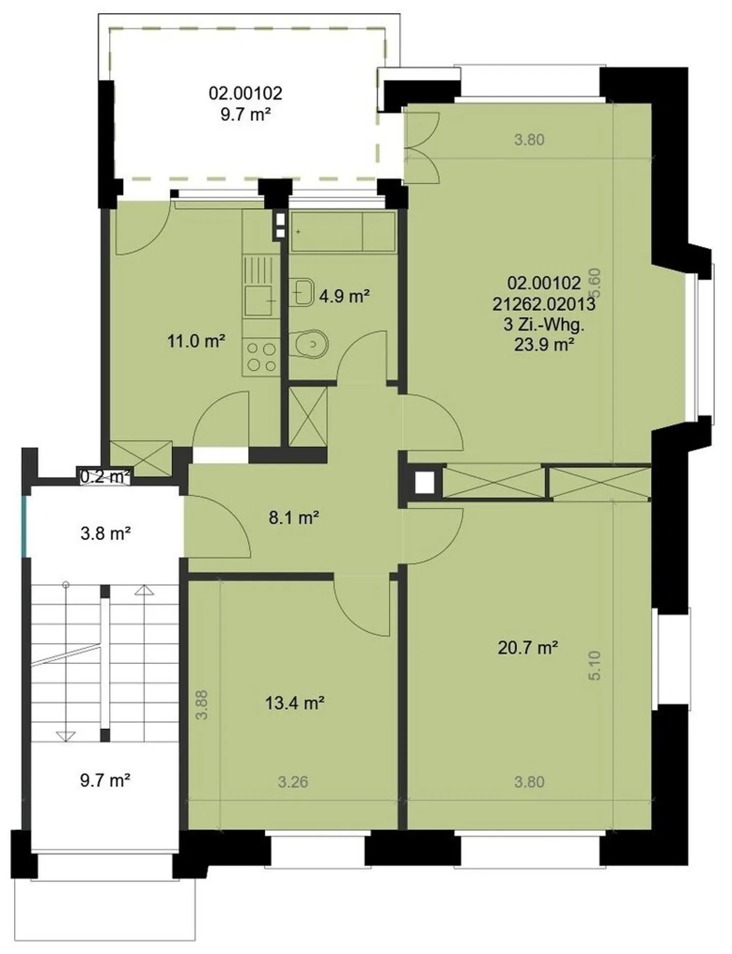 Modern 3-Room Apartment - Photo 11 of 11