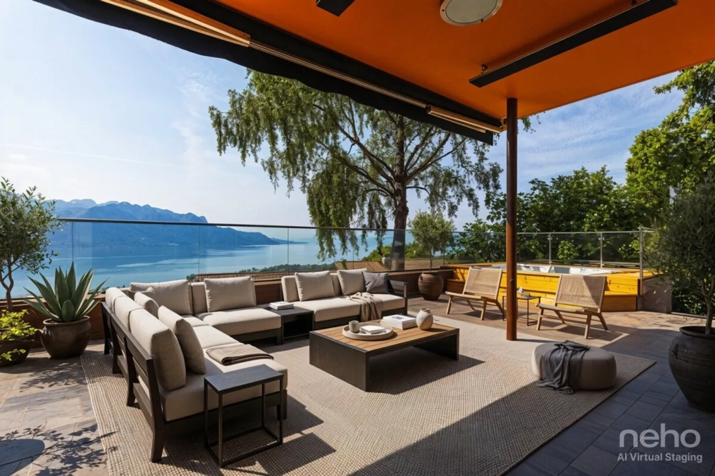 Luxusvilla mit 180-Grad-Panoramablick auf den Genfersee - Foto 4 von 12