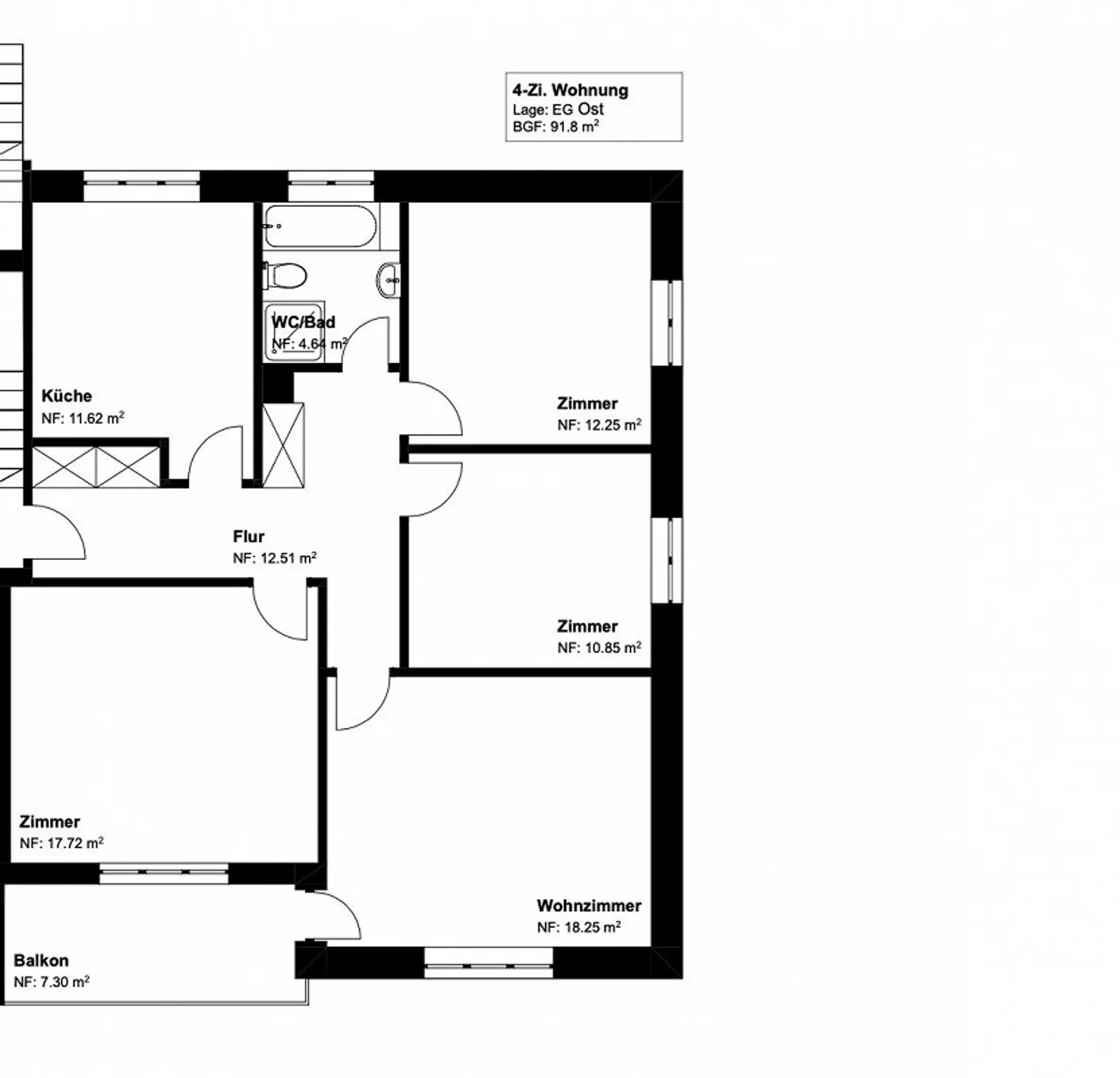 Appartement 4 pièces confortable - Photo 9 sur 9