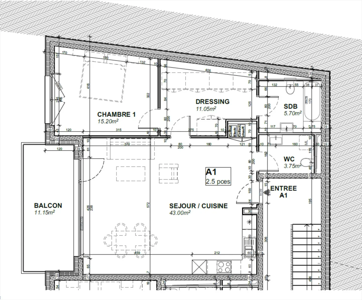 Helles 2,5-Zimmer-Apartment mit Balkon - Foto 2 von 6