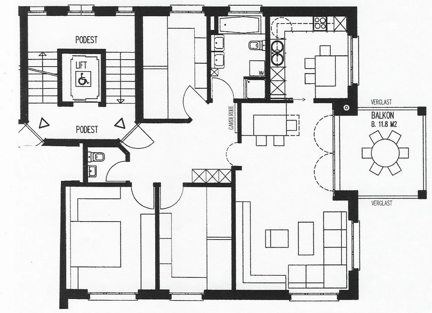 Appartement spacieux de 4,5 pièces (2ème étage) - Photo 9 sur 9