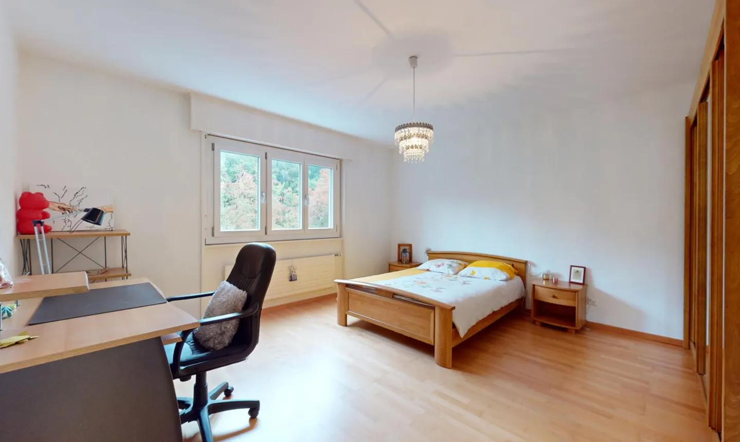 Renovierte 4,5-Zimmer-Wohnung mit Balkon und Aussicht! - Foto 9 von 13