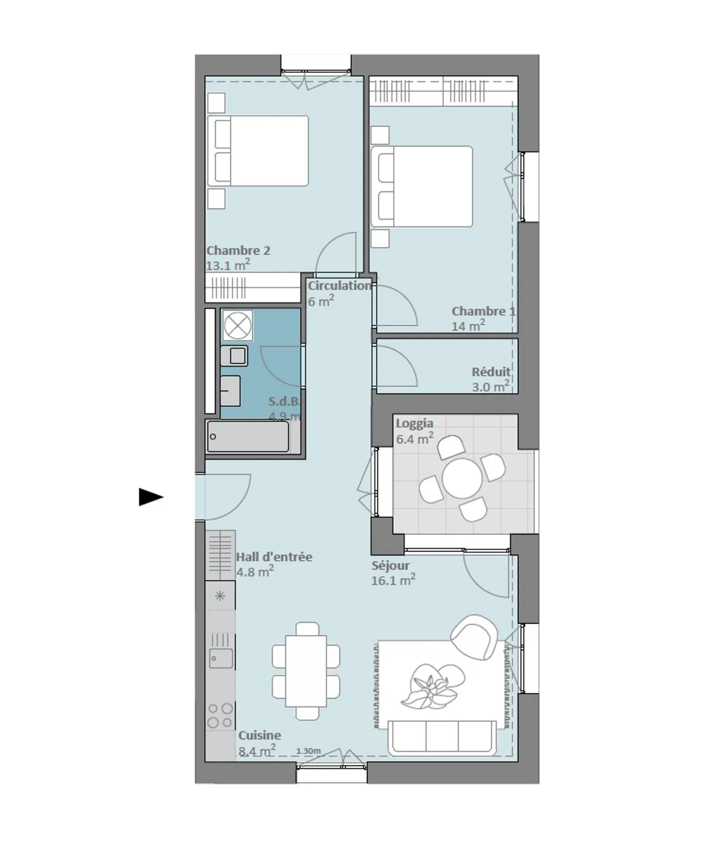 New Promotion Prilly Buissonnière - 3.5 ROOMS 3RD FLOOR - Photo 6 of 6