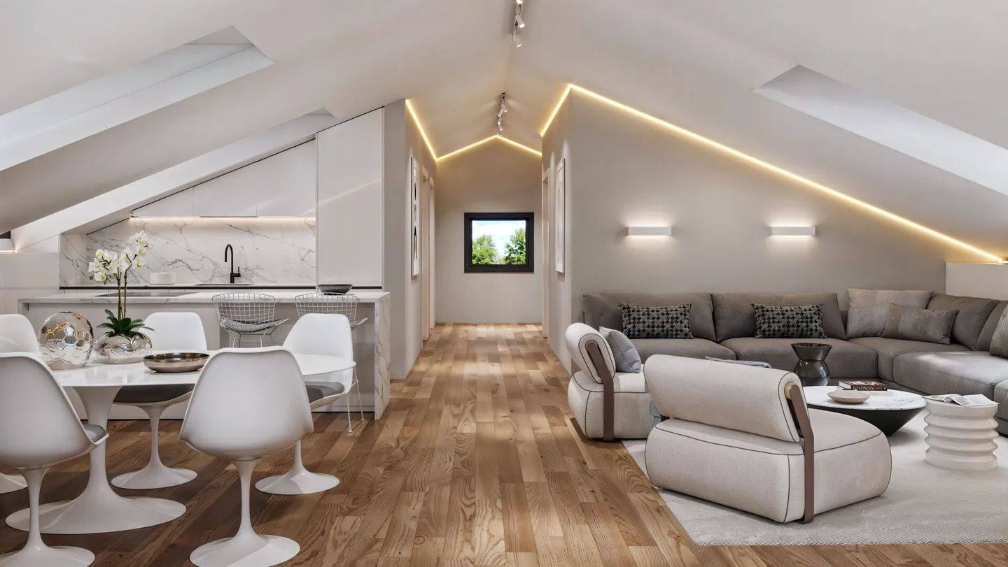 Nouvel et élégant appartement en attique de 2,5 pièces - Photo 5 sur 6