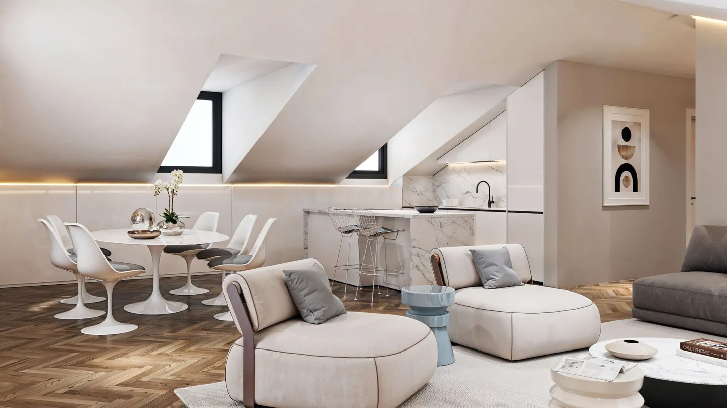 Nouvel et élégant appartement en attique de 2,5 pièces - Photo 4 sur 6
