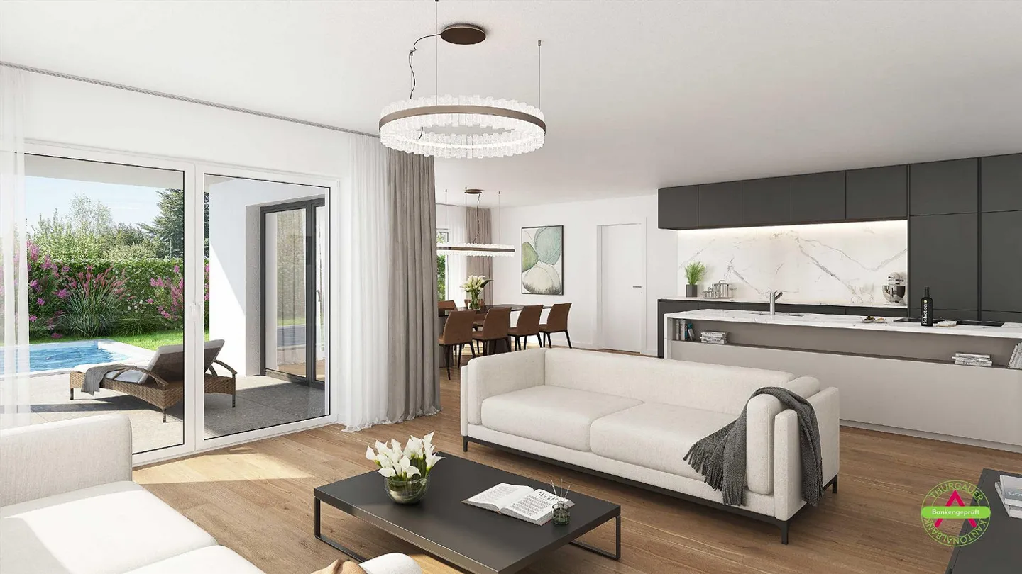 Exklusives 6,5 Zimmer-Neubauprojekt mit 267 m² Wohnfläche - Foto 2 di 6