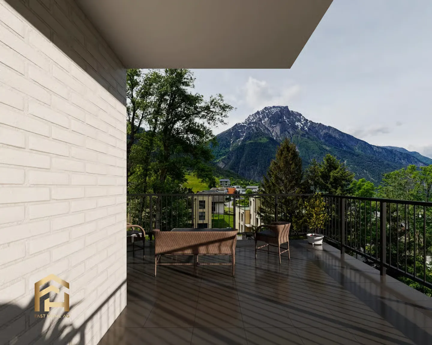 Attraktiv gelegene Attika 4.5 Zimmerwohnung in Ried-Brig - Foto 10 von 12