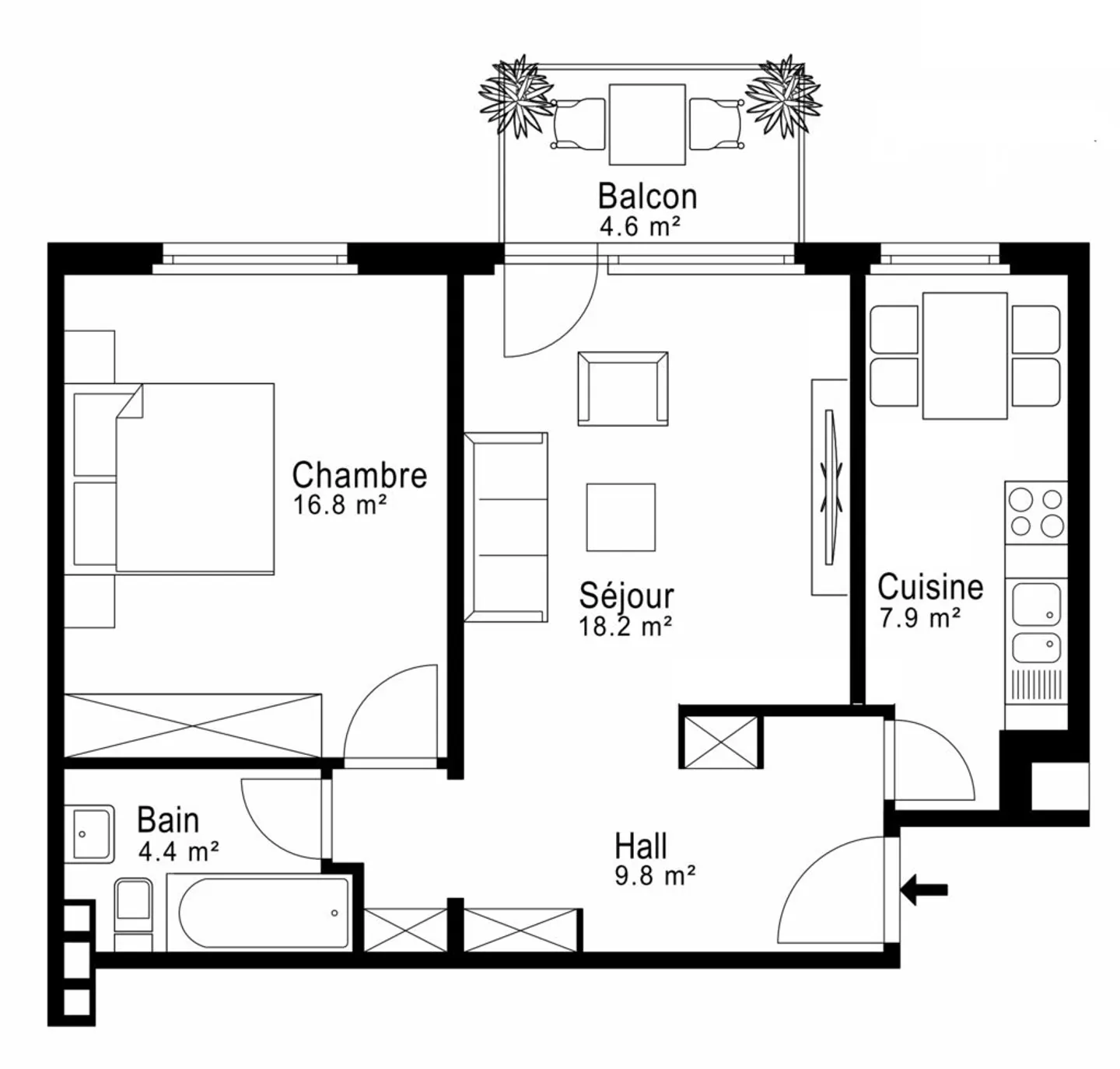 Appartamento 2 locali - Foto 5 di 6