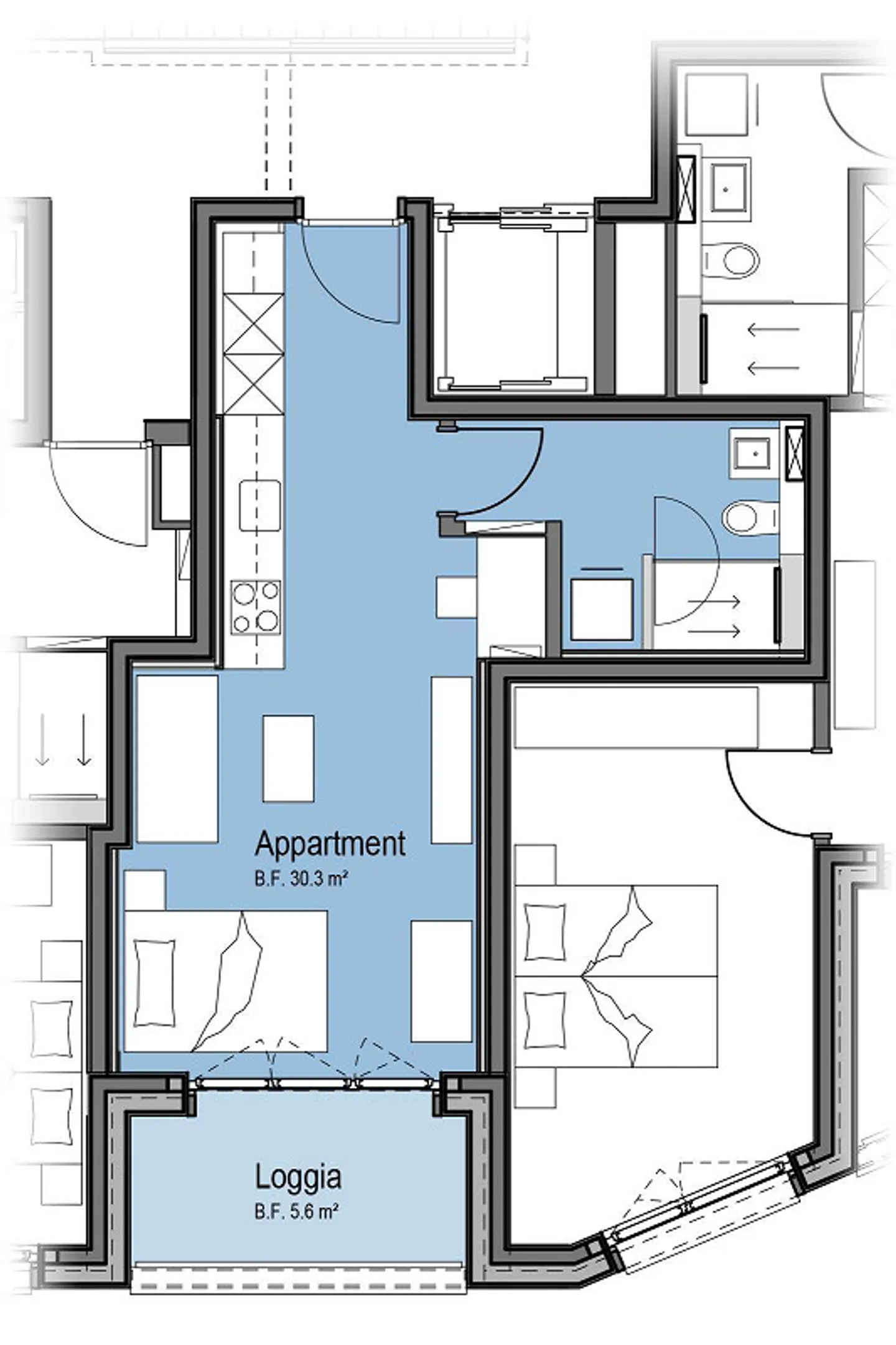 Appartamento moderno 1½ camere in posizione centrale - Foto 17 di 17