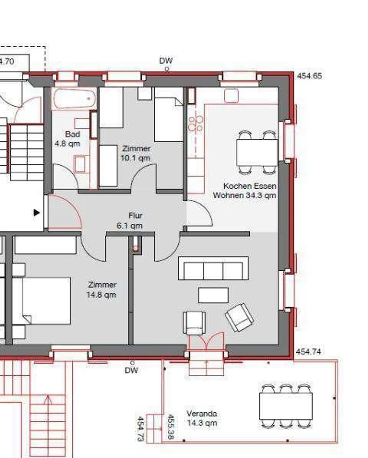 Moderno con charme - vivere nel popolare quartiere di Gruben - Foto 8 di 8