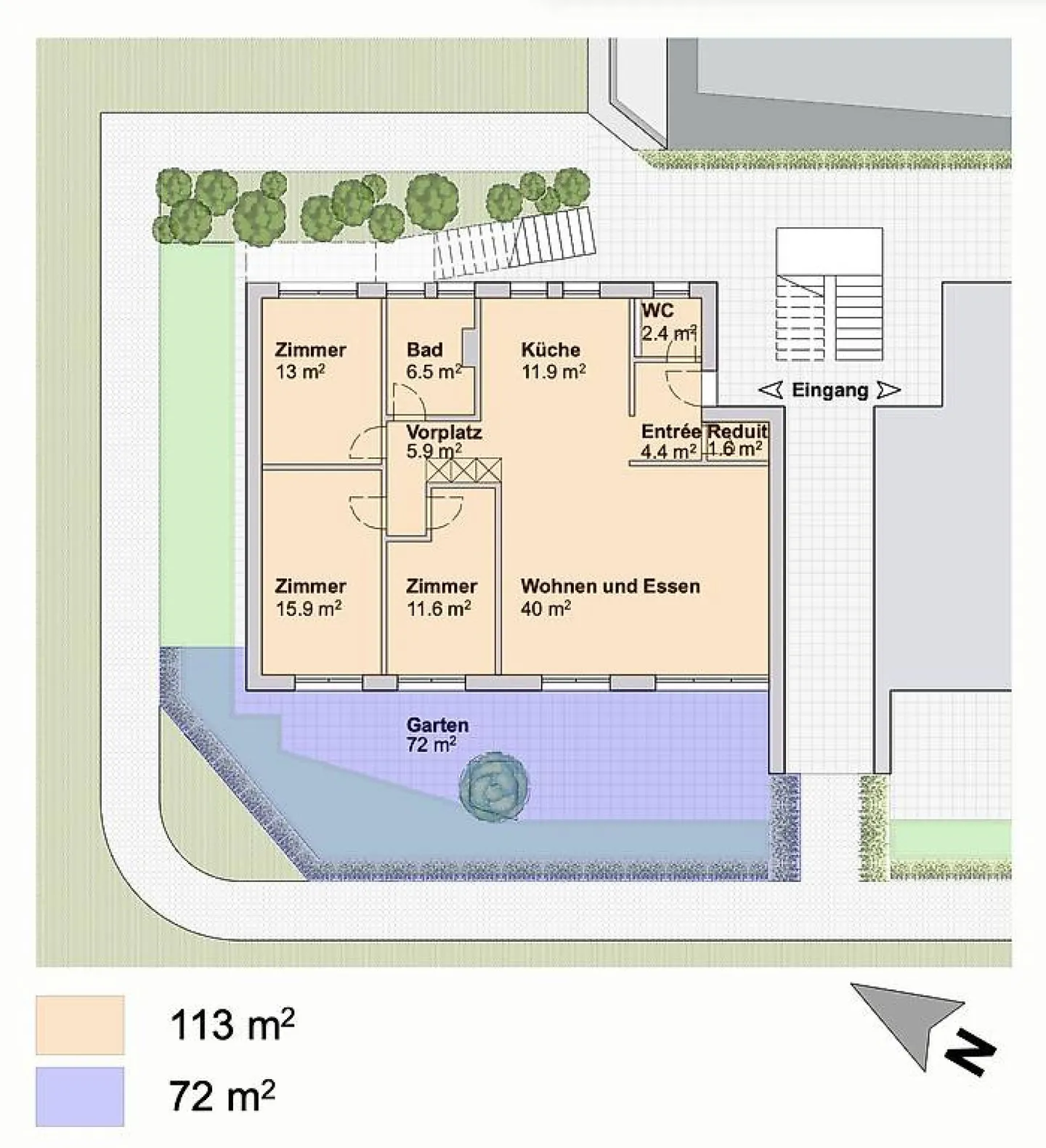Vivre selon vos idées - Appartement de jardin avec beaucoup de potentiel - Photo 14 sur 14