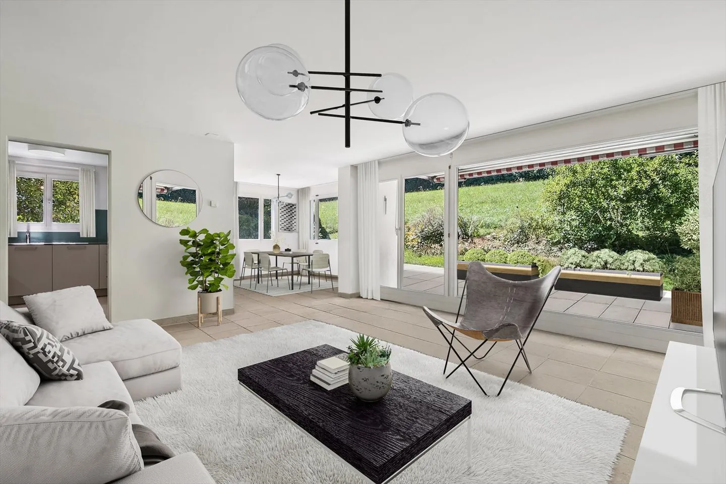 Appartement de jardin calme dans un emplacement vert proche de la ville - Photo 1 sur 7