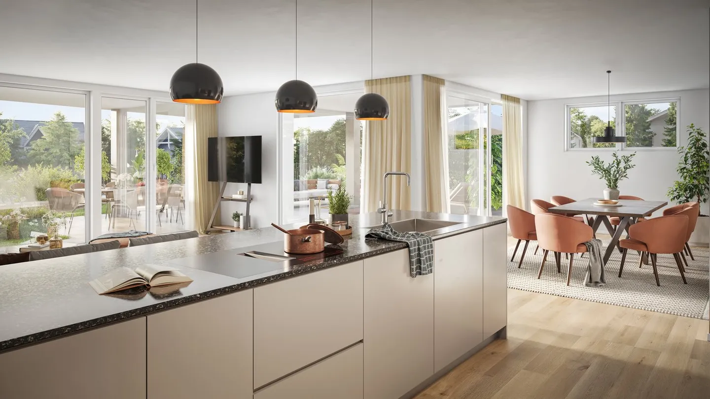 Projet de construction neuve de première classe à Oberdürnten : Appartements de jardin au rez-de-chaussée de haute qualité - Photo 3 sur 7