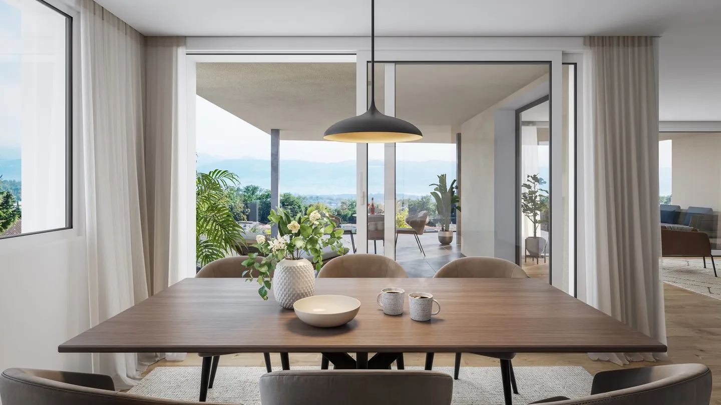 Projet de construction neuve de première classe à Oberdürnten : Appartements de jardin au rez-de-chaussée de haute qualité - Photo 5 sur 7