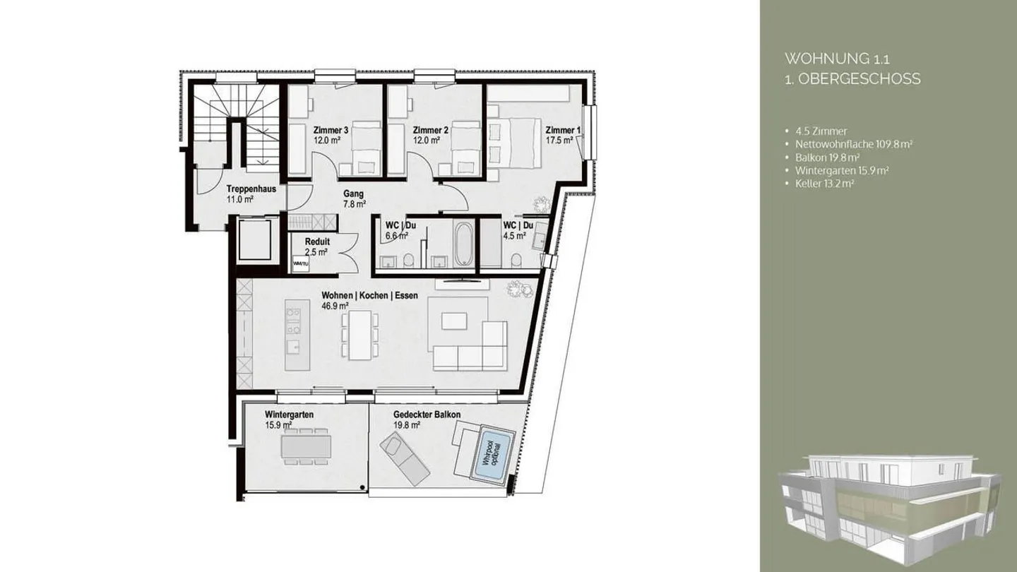 Living in the "Beletage" - 4.5-room apartment with all comforts! - Photo 11 of 11