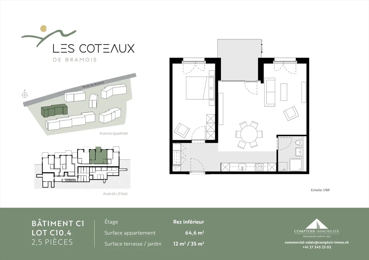 A louer magnifiques appartements de 2.5 pièces à Bramois - Photo 11 sur 13