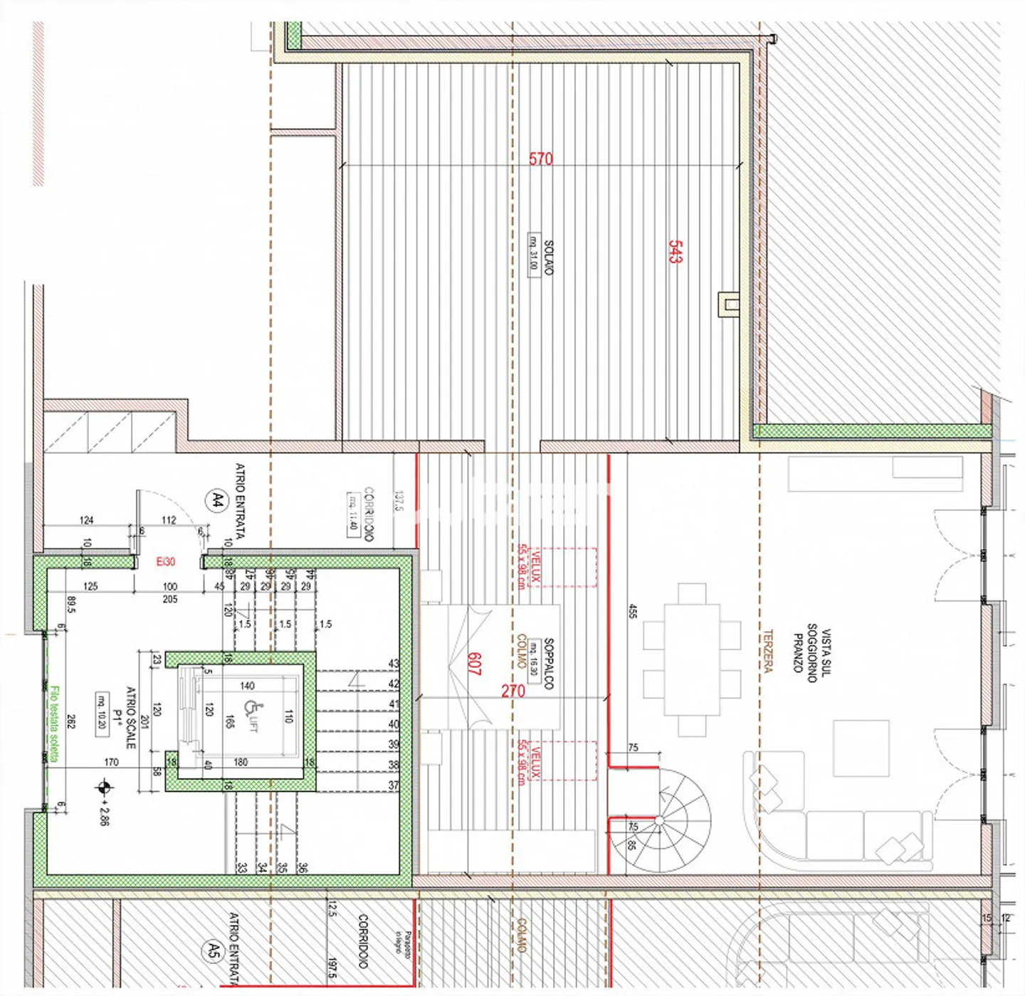 Grancia: Elegante appartamento attico di 4,5 stanze con galleria in affitto - Foto 24 di 25