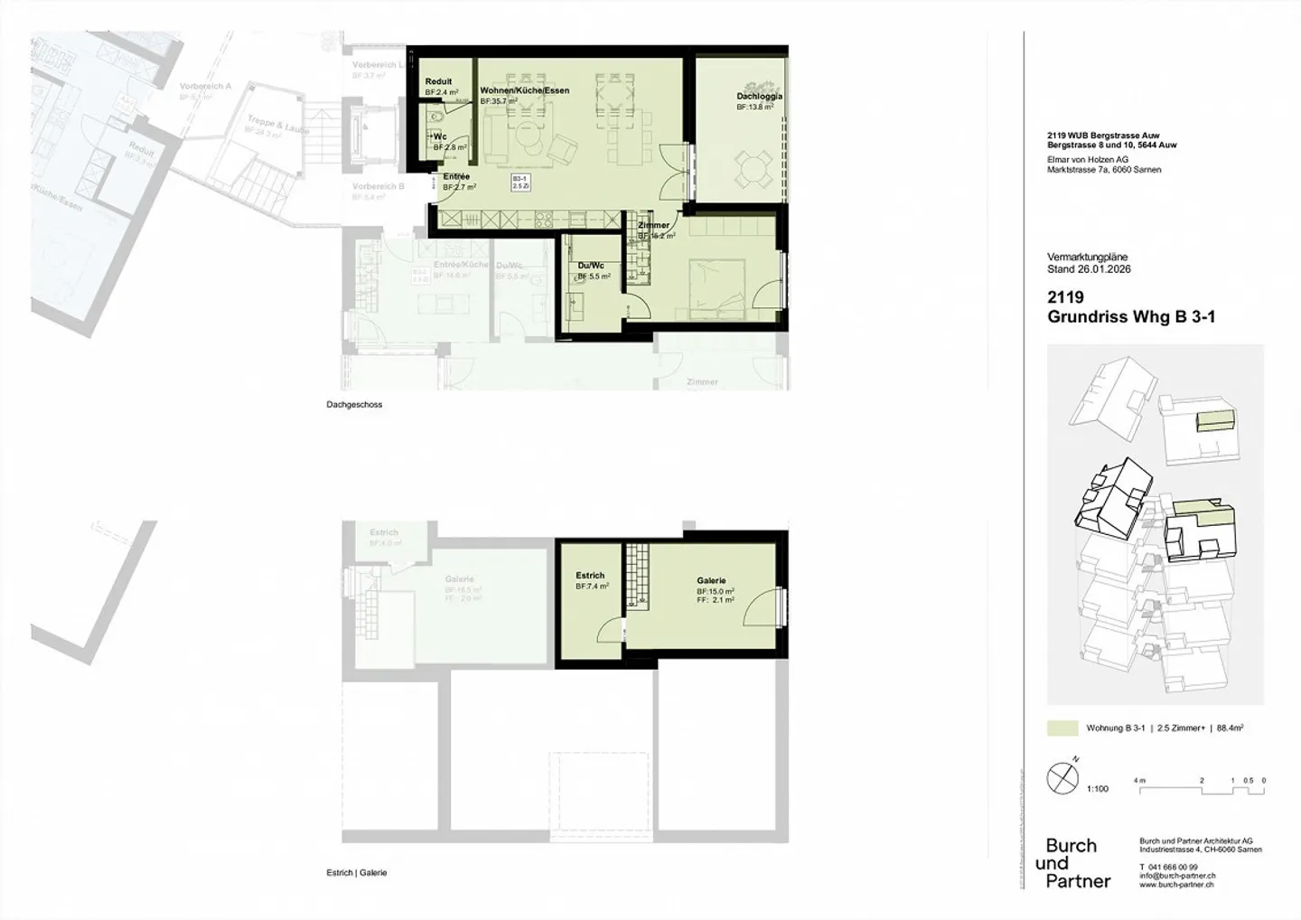 Stilvolle Wohnungen in Auw - Foto 7 von 7
