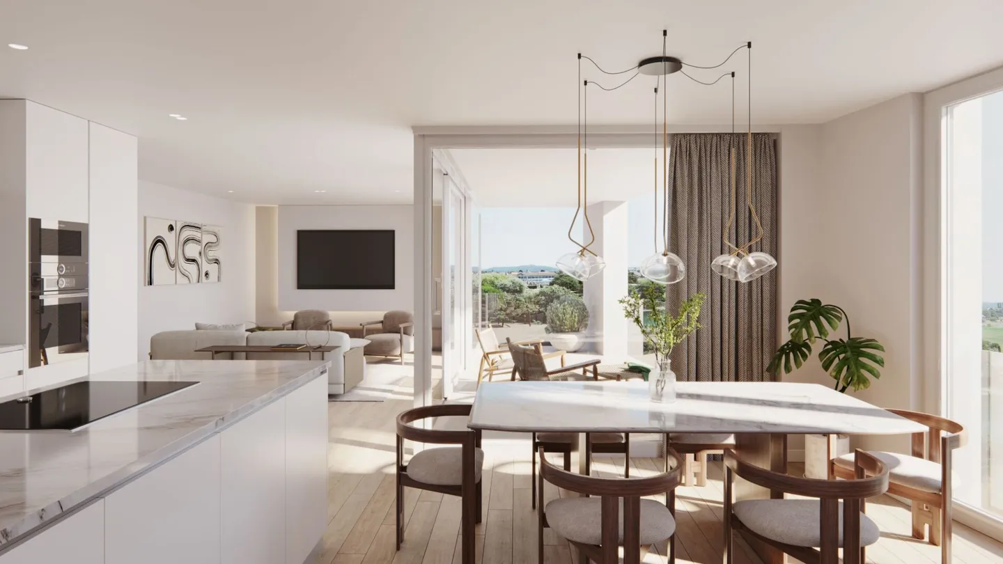 H6.1 I Premium 3.5-room apartment on the 6th floor with a wide view directly on the Aare - Photo 4 of 7