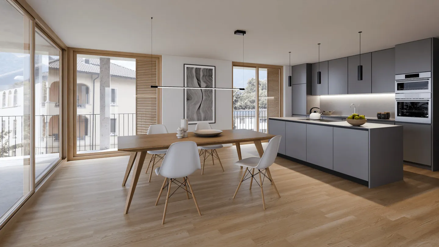 BELLINZONA CENTER - Attic apartment with castle view, also as a second residence - Photo 7 of 12