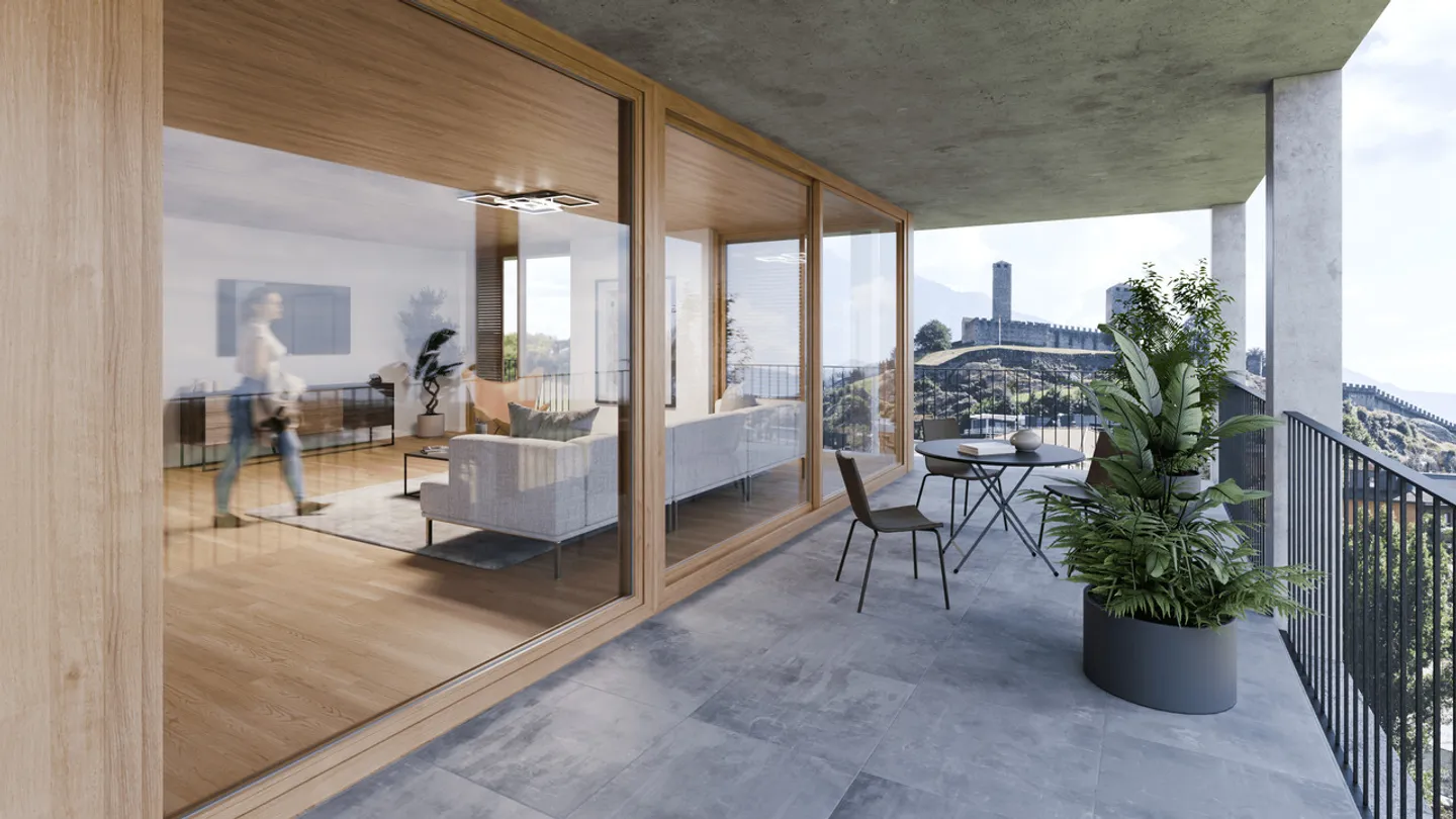 BELLINZONA CENTER - Attic apartment with castle view, also as a second residence - Photo 8 of 12