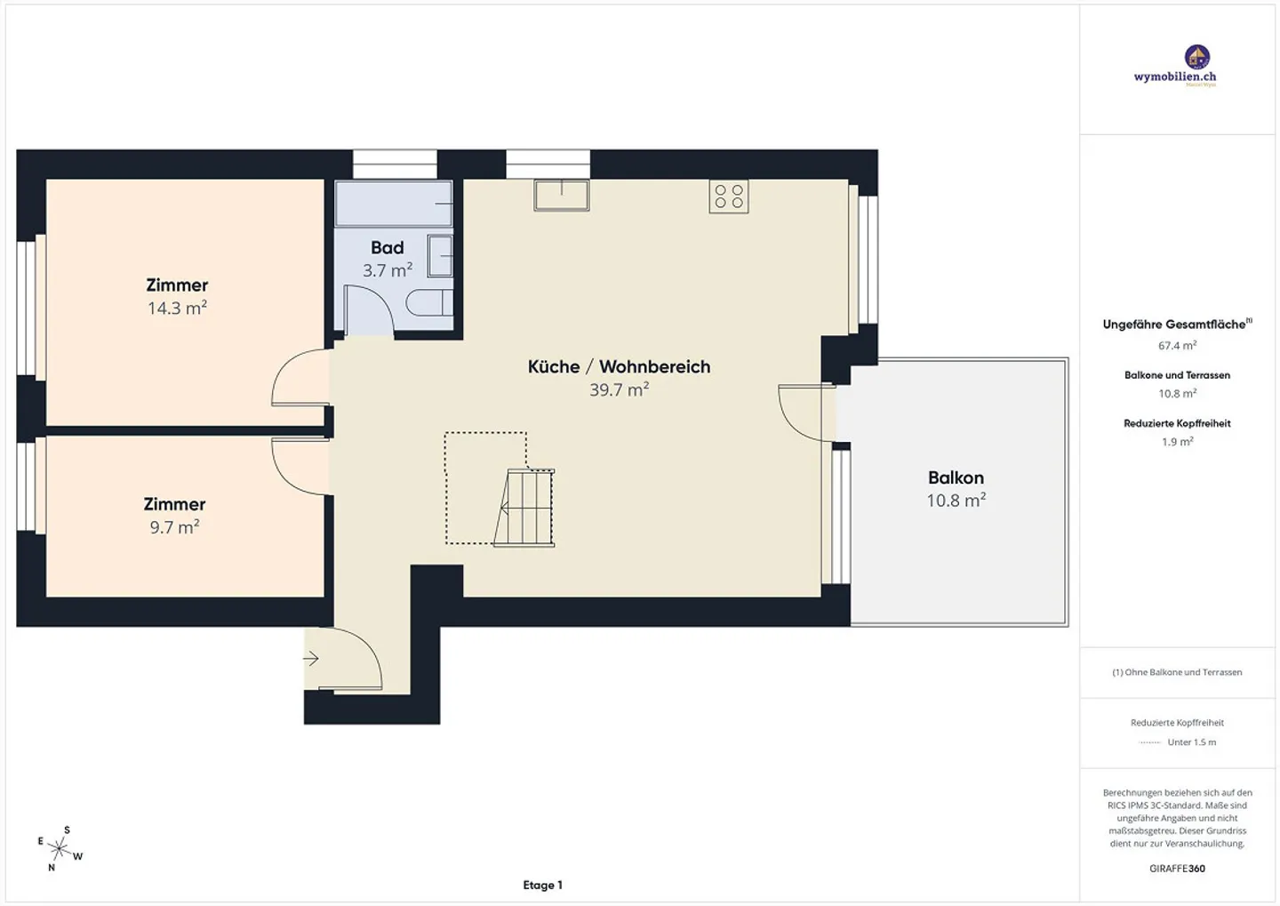 Maisonette attraente di 4,5 stanze a Oberönz - Foto 17 di 23