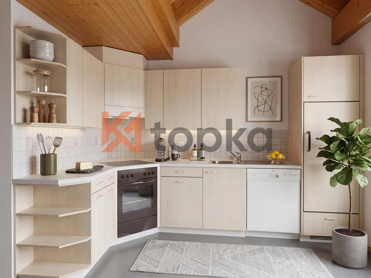 Charmante Dachwohnung mit Aussicht - Foto 3 von 8