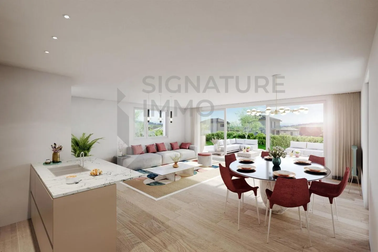 Wunderschönes Familienhaus mit 5,5 Zimmern, Garten und Terrasse - Foto 3 von 8