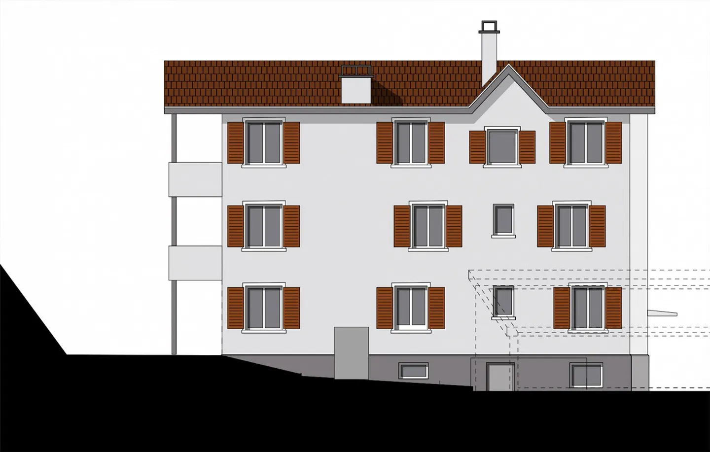 Appartamento ristrutturato di 3,5 locali all'ultimo piano (2° piano / 100 m2) a Schlieren - Foto 1 di 3