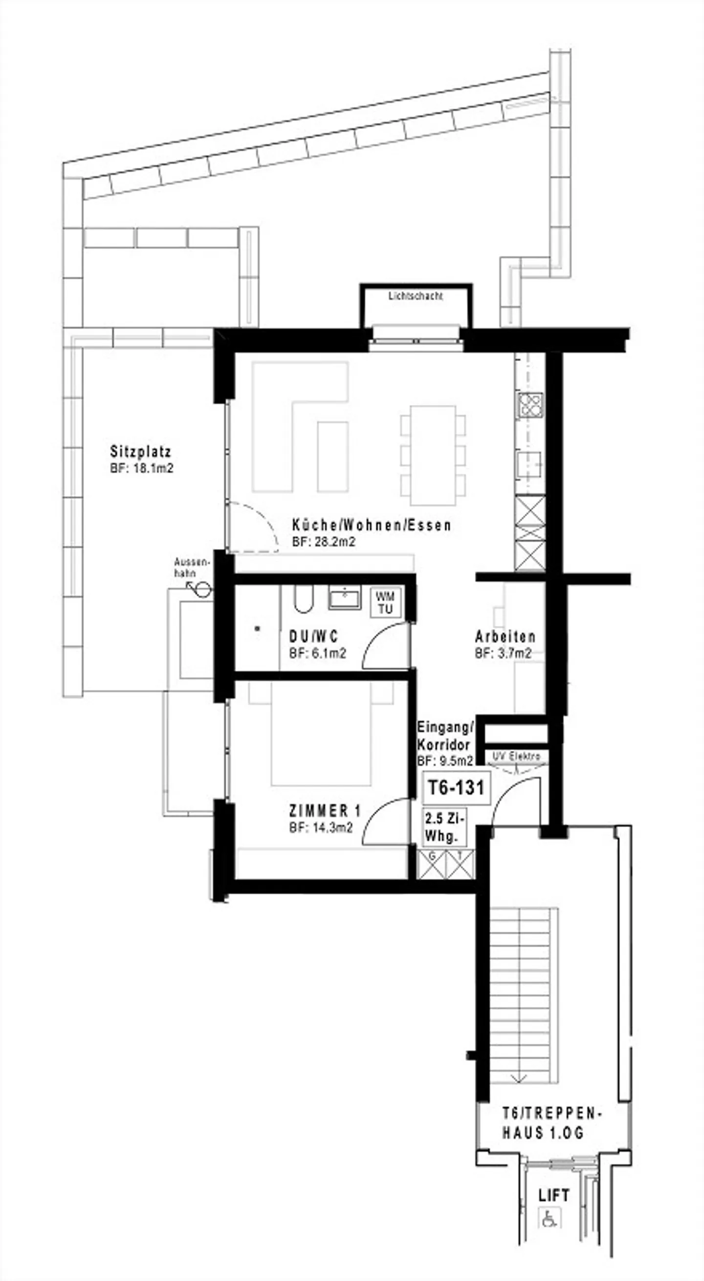Modernes 2.5-Zimmer-Apartment in Tobel - Foto 7 von 8