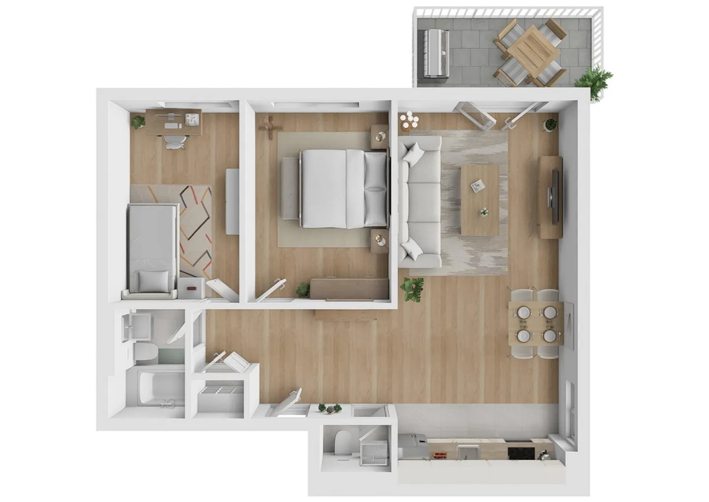 3,5 stanze completamente ristrutturate in un quartiere tranquillo - Foto 4 di 4