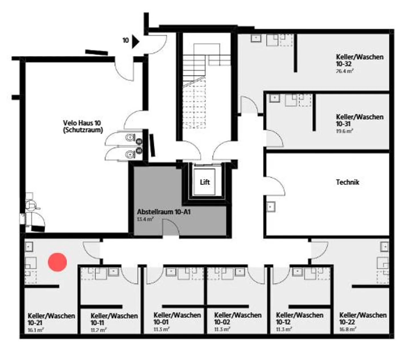 Modern 4.5-room apartment in ownership standard in a central location - Photo 15 of 16