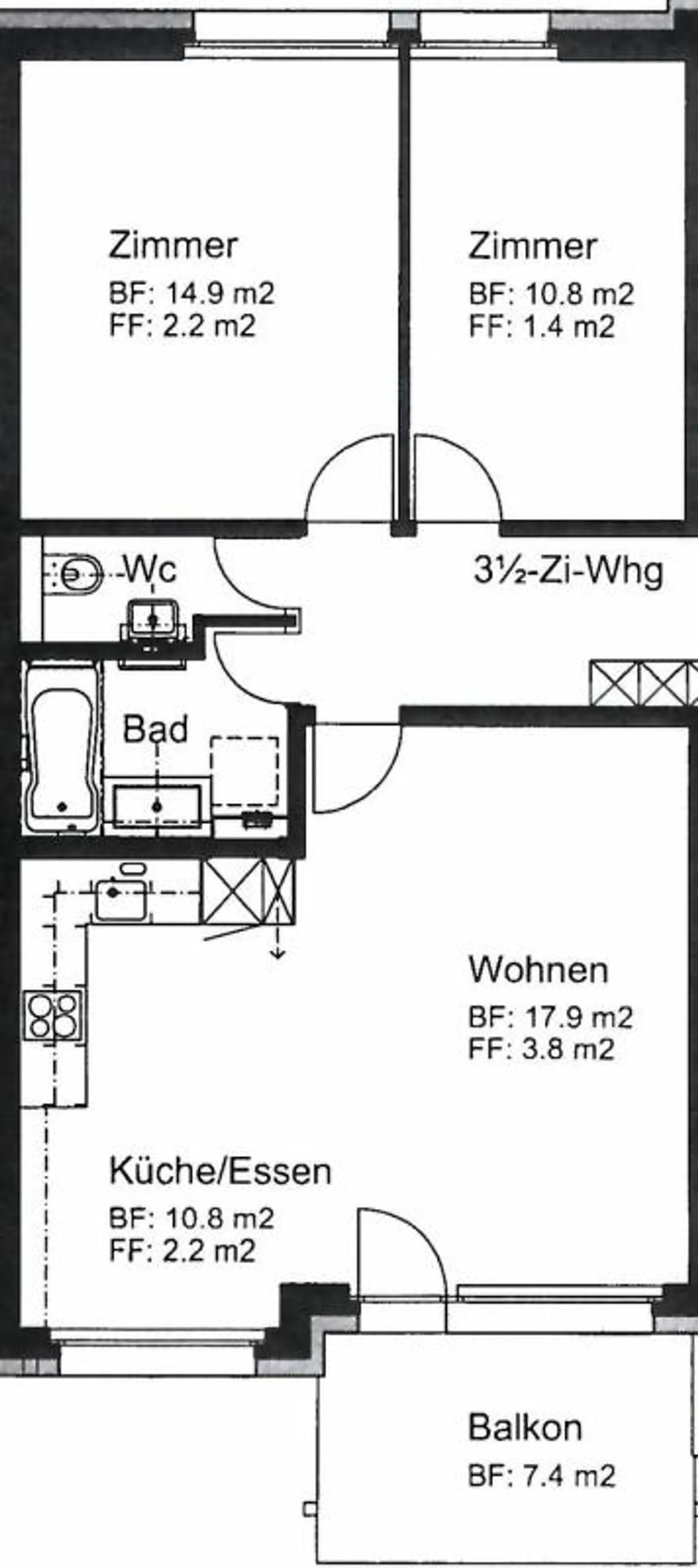 Incantevole appartamento di 3.5 locali a Dietikon - Foto 8 di 9