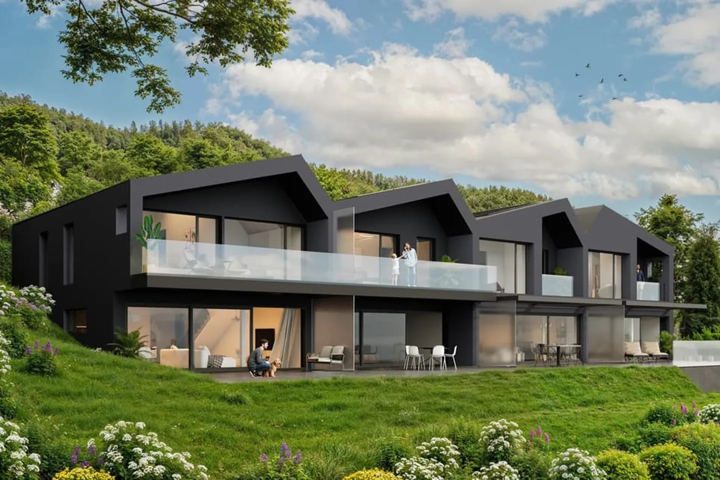 Abbaye 18 - Nuovo progetto di 4 ville - Foto 1 di 8