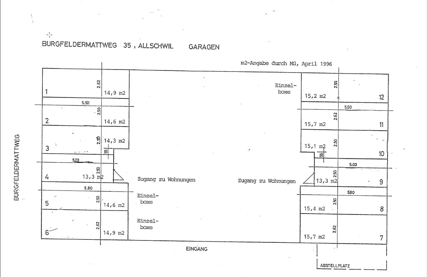 Place de parking en garage à louer à Allschwil - Photo 3 sur 3