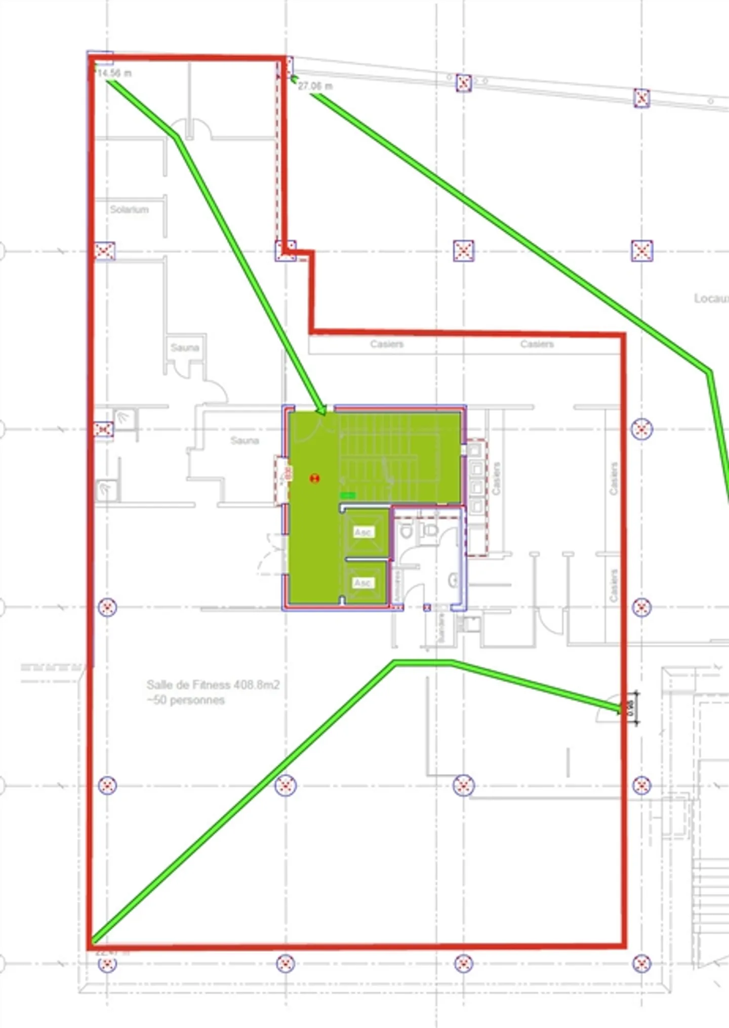 «Fitness mit 422 m² – Erdgeschoss – Lausanne Stadtzentrum» - Foto 9 von 10