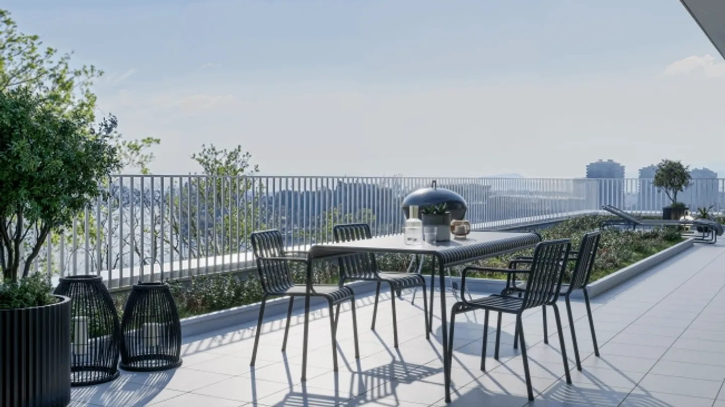Exclusive 2.5-room penthouse apartment with views of the Rhine, city, and beyond! - Photo 2 of 8