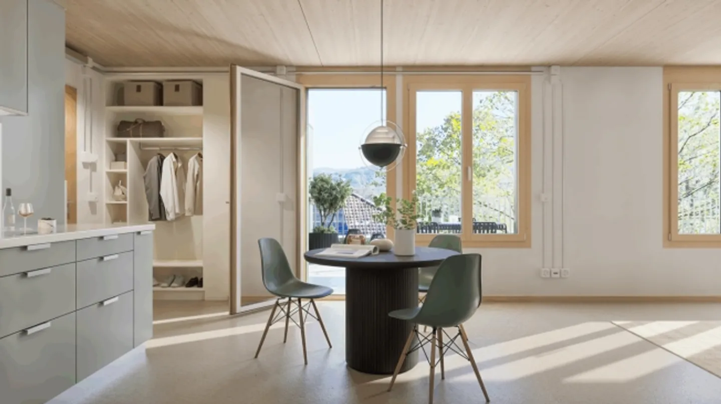 Exclusive 2.5-room penthouse apartment with views of the Rhine, city, and beyond! - Photo 4 of 8