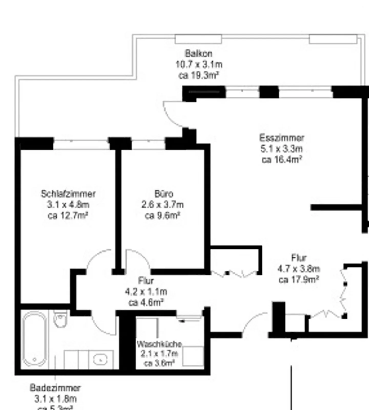 Bella proprietà di 3,5 stanze - Foto 10 di 12