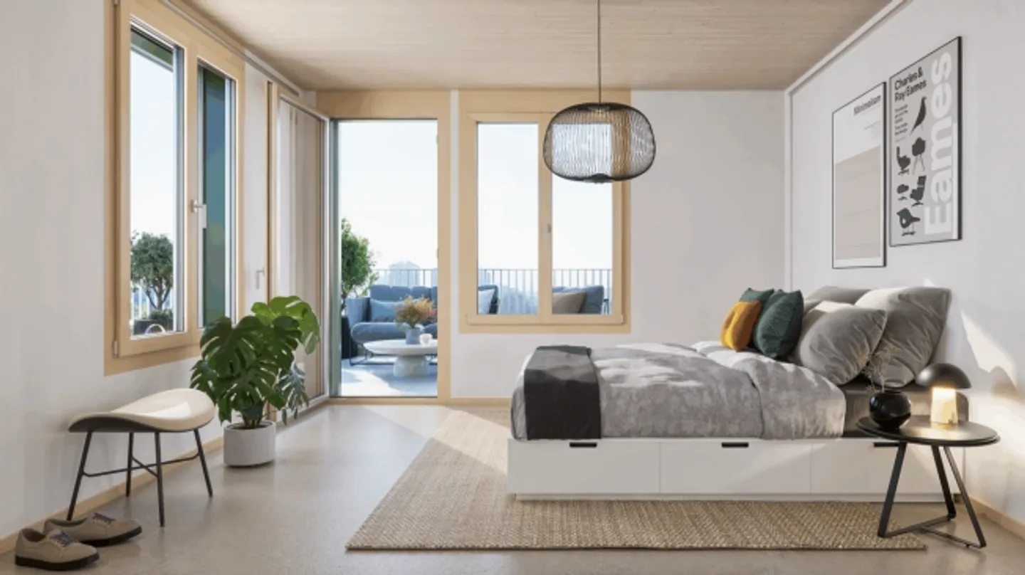 Exclusive 2.5-room penthouse apartment with views of the Rhine, city, and beyond! - Photo 6 of 8