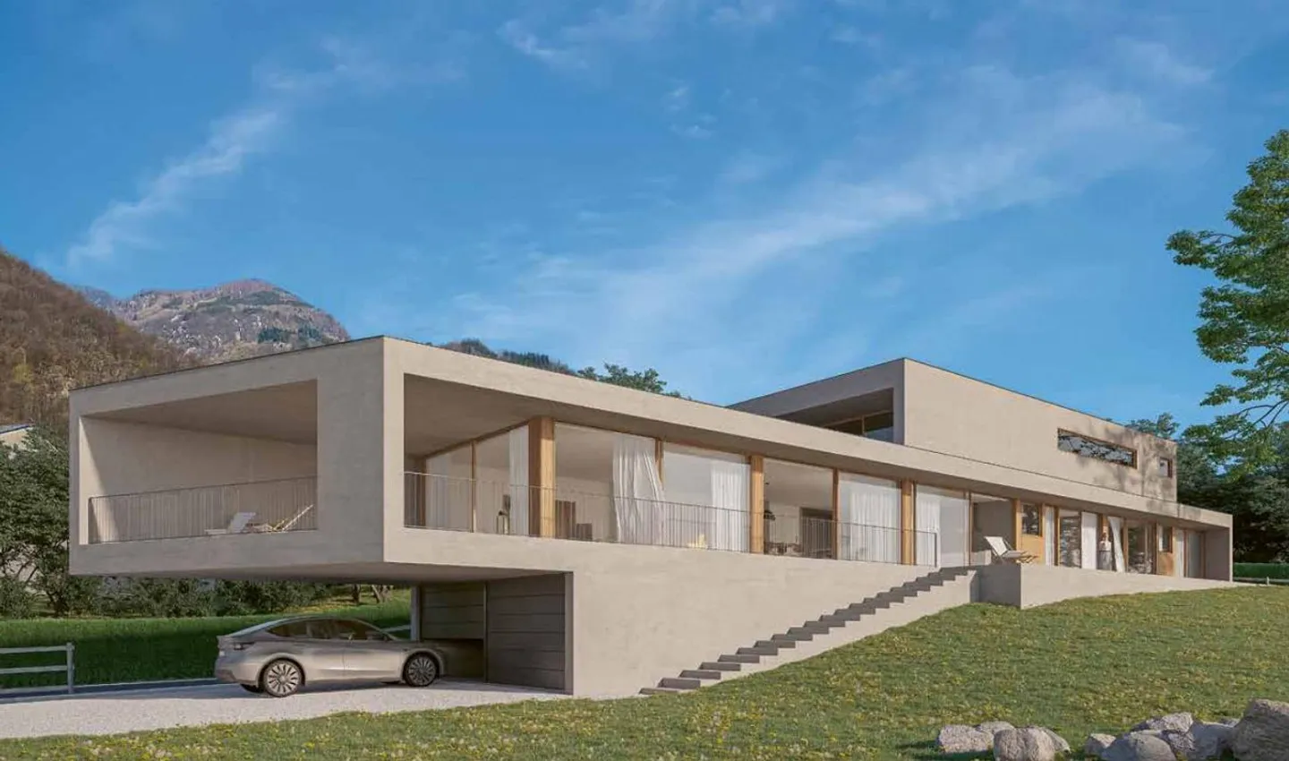 Terrain constructible à Bellinzone-Galbisio avec permis de construire approuvé - Photo 10 sur 15