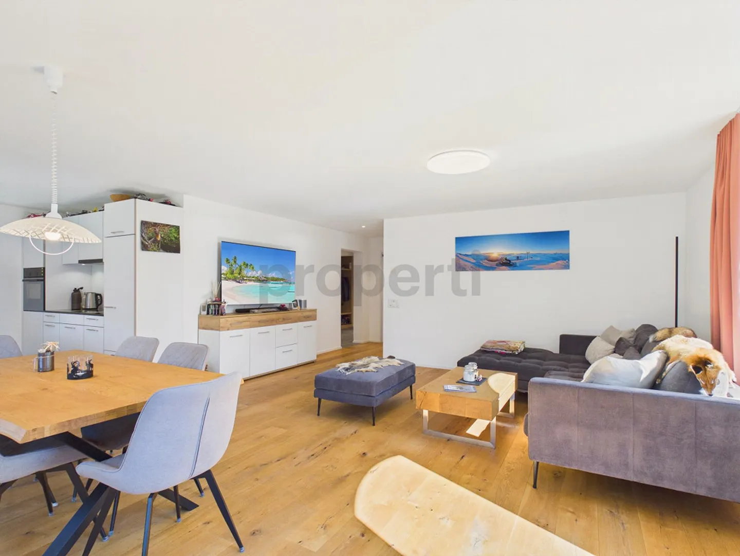 Modern 2.5-room apartment with large balcony in Rabius - Photo 2 of 13