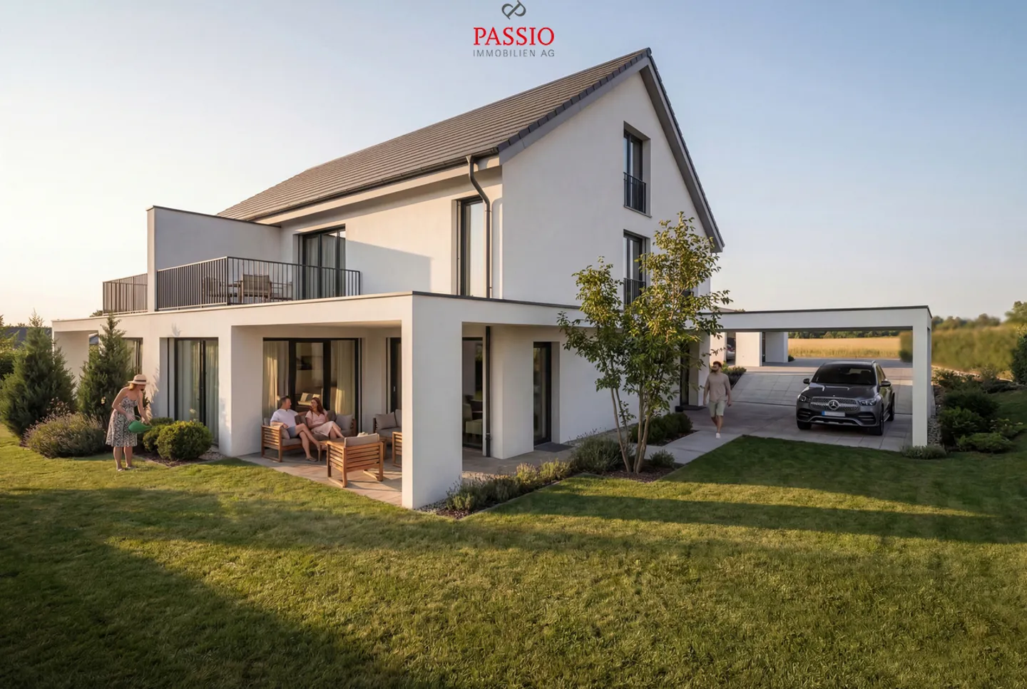 New construction with design options: Modern 6.5-room semi-detached house - Photo 1 of 16