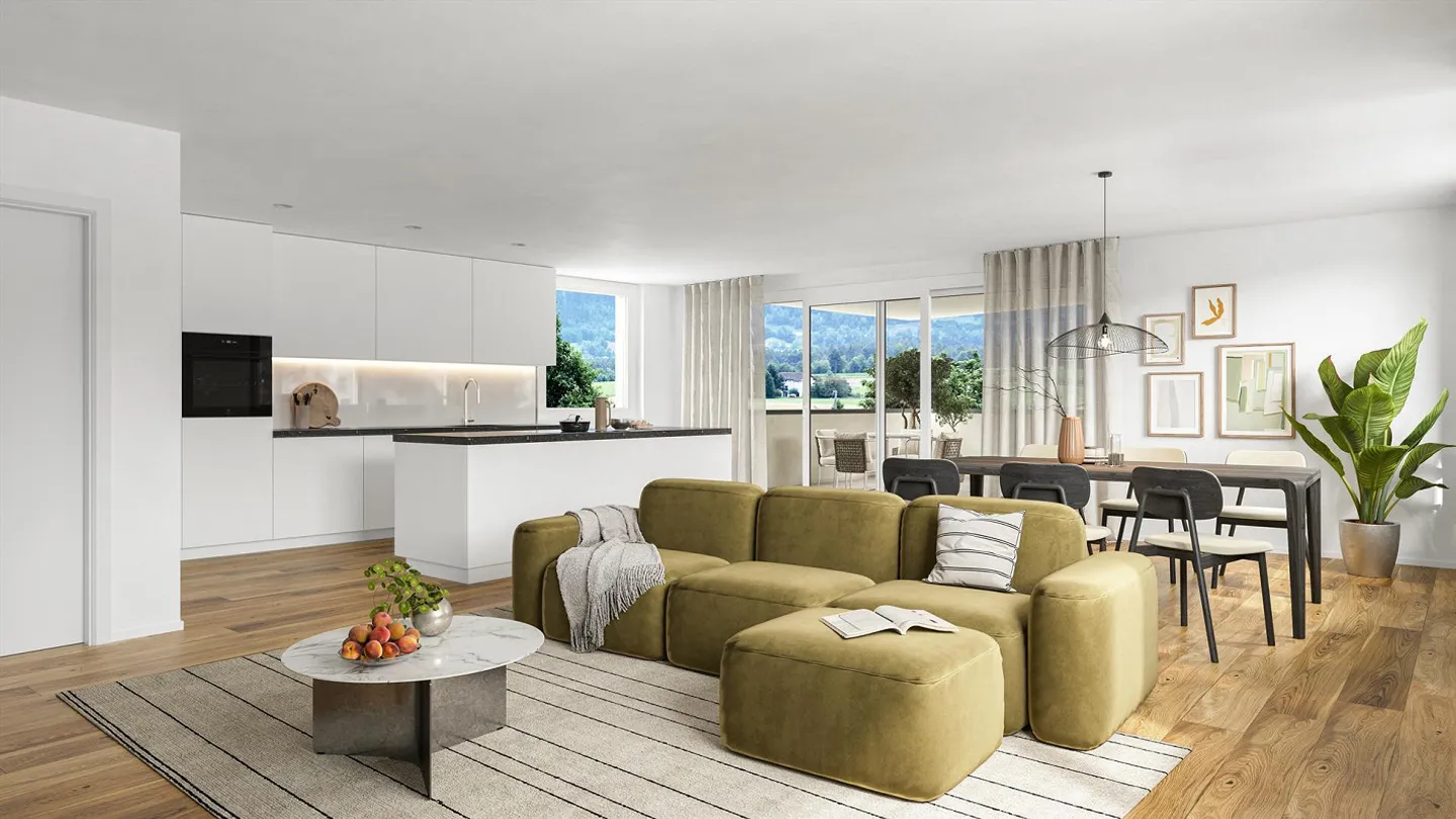 5.5-Zimmerwohnung im 3. OG - Neubauprojekt Beverinblick Thusis - Foto 1 von 4