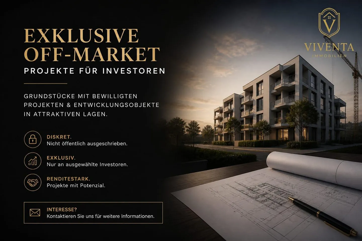 Off-Market Projekte für Investoren - Exklusive Gelegenheiten - Photo 1 of 3