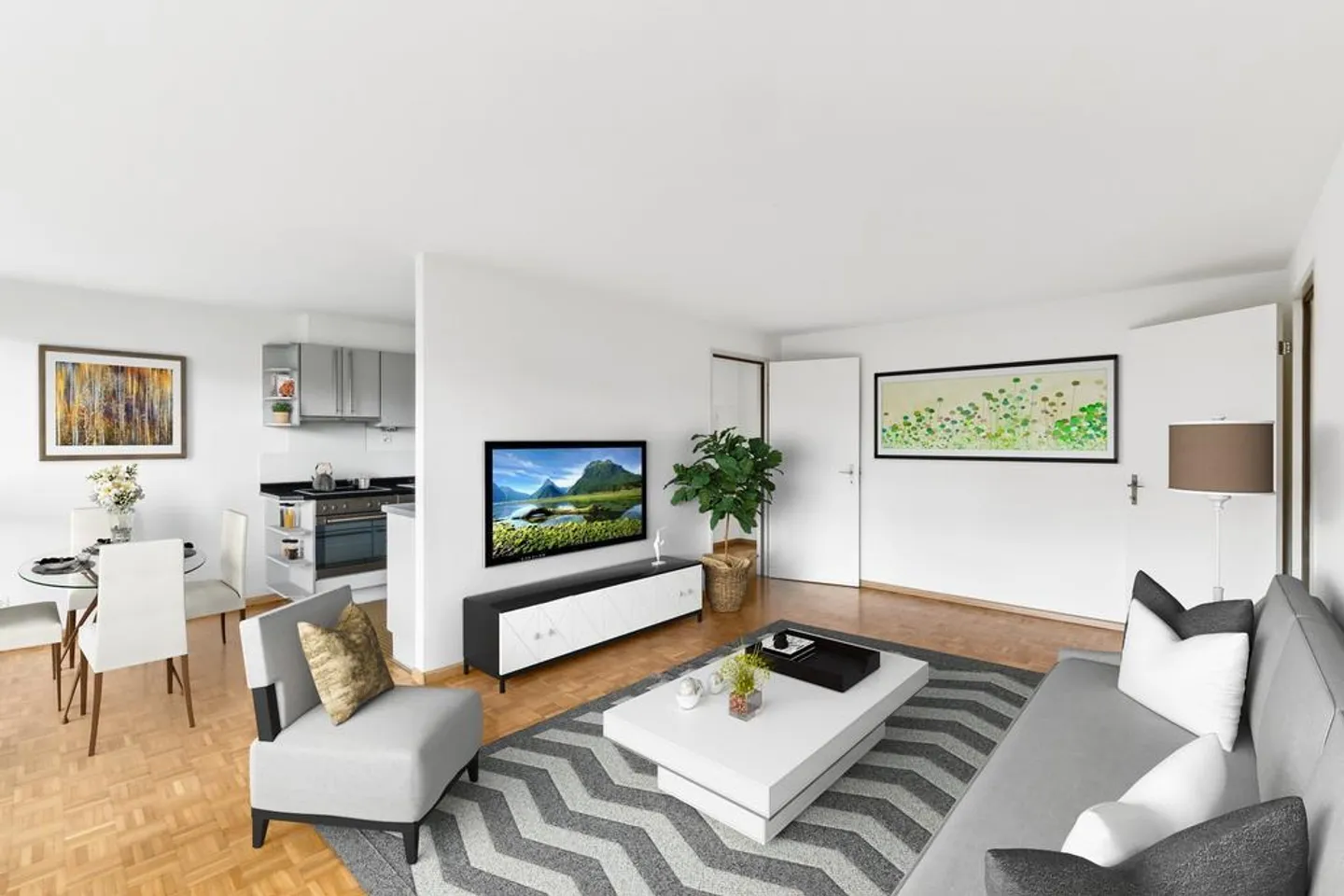 Luminoso appartamento di 4 stanze in una piccola casa plurifamiliare in affitto - Foto 2 di 12