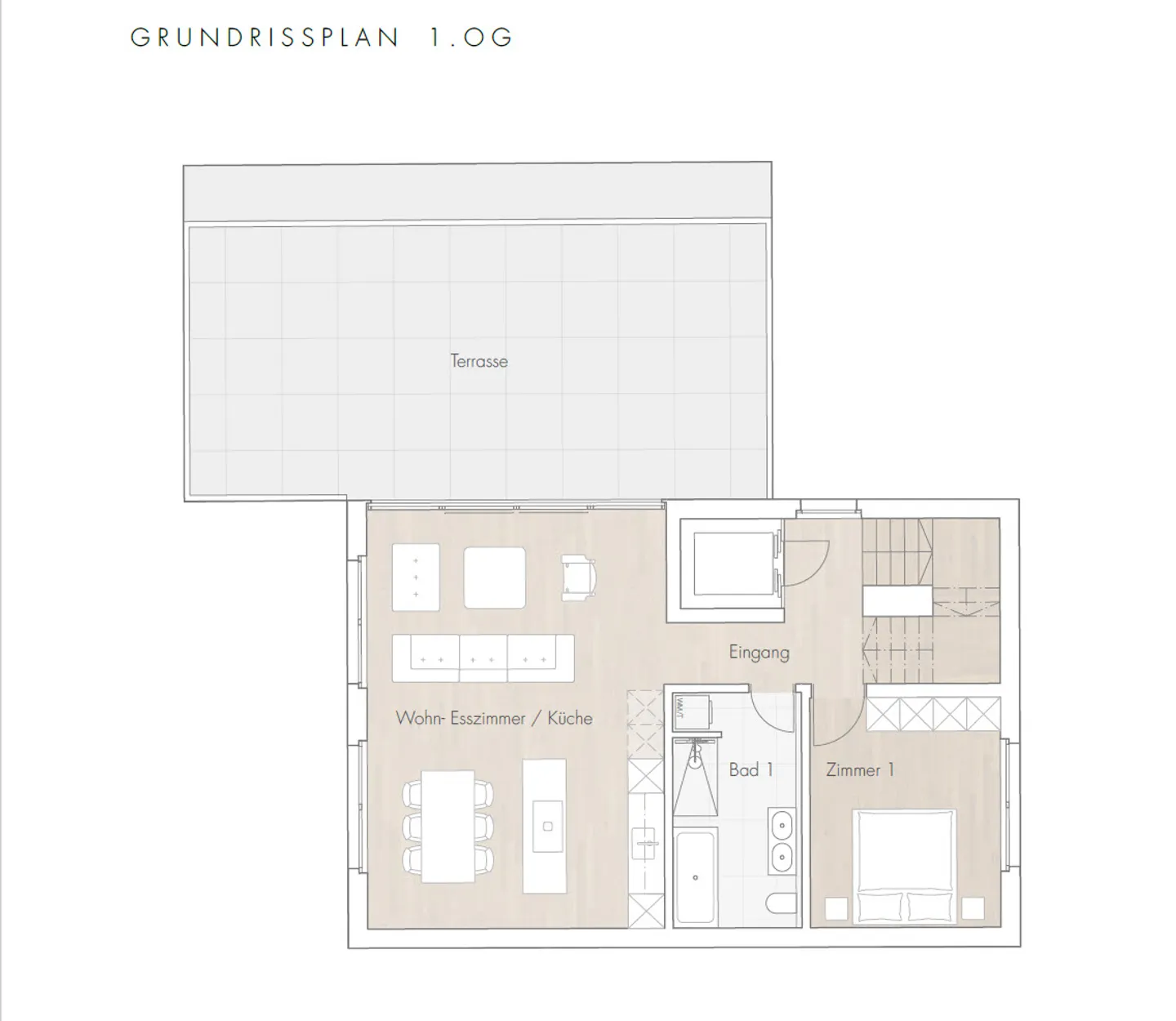Nuova costruzione Dinkelbergstrasse, Appartamento 4 - Attico Maisonette - Foto 11 di 12
